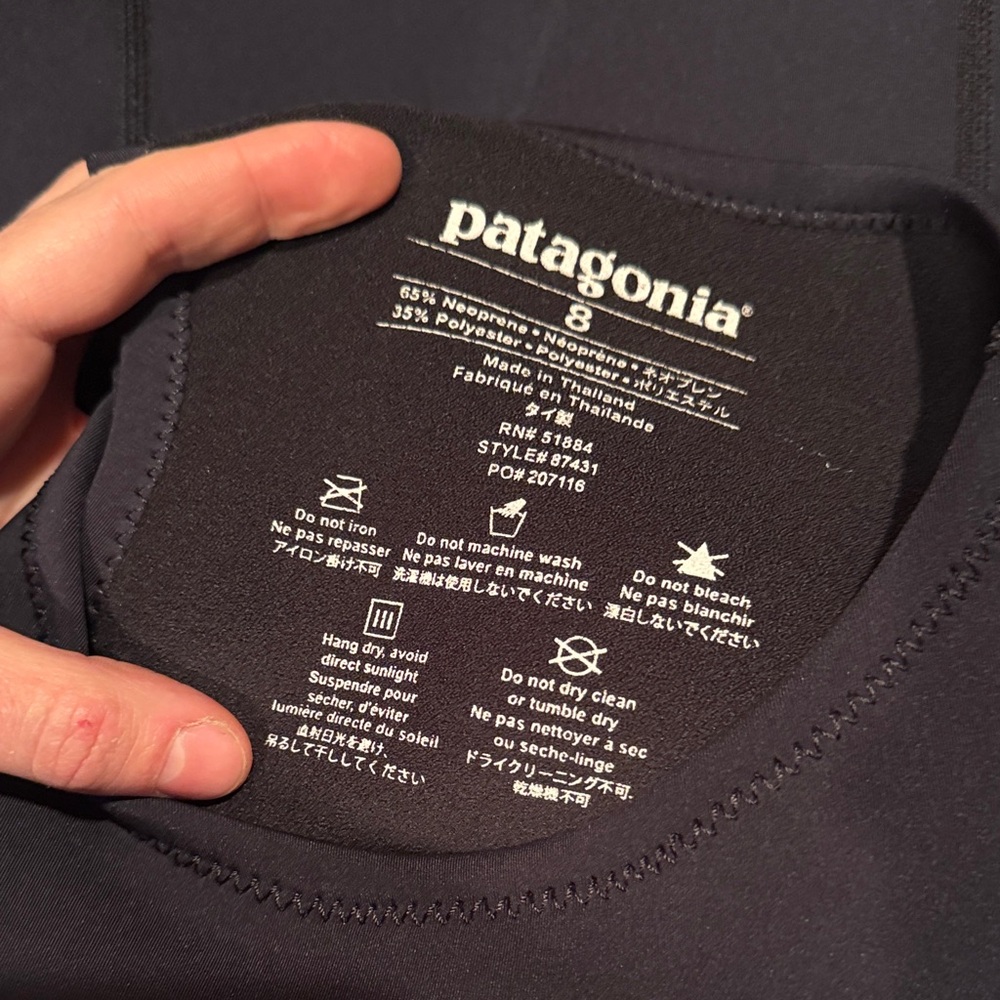 Patagonia R1 Spring Jane Black Shorty Wetsuit Size 8 Women’s - Picture 4 of 9
